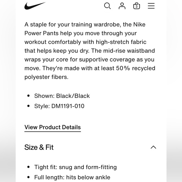 Nike Power Training Pant - Picture 6 of 14